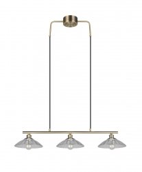 Lampa wisząca potrójna minimalistyczna do klasycznych wnętrz uniwersalna nad stół do jadalni ELUNA R36523004 RL