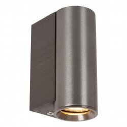 Nowoczesny reflektor ścienny szara tuba uniwersalna minimalistyczna aluminiowa DUPLA 09243/01/15 Lucide