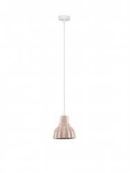 Lampa wisząca różowa ceramiczna z ryflowaniem dekoracyjna nowoczesna designerska Luces Exclusivas