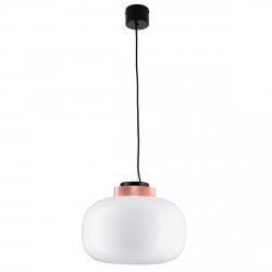 Lampa wisząca BOOM LED biało miedziana 35 cm 9969P/B white Step Into Design