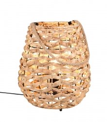 Lampka stołowa nocna z możliwością zawieszenia pleciona kolor naturalny tuba boho rustykalna industrialna minimalistyczna klasyczna JEAN R56221036 Rl 