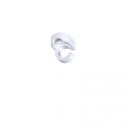 Element montażowy biały uchwyt do montażu przewodu do systemu CAMELEON MOUNTING B WHITE 8394 Nowodvorski Lighting ZESTAW 5 szt 