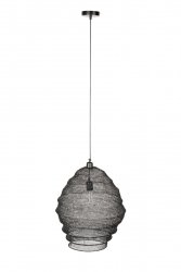 Czarna siatkowana lampa wisząca LENA L czarna Label Living 5300144