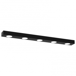 Lampa sufitowa czarny plafon prostokątny listwa ALEXANDER MLP8833 MILAGRO