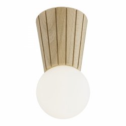 Lampa sufitowa plafon lotka drewniana stożek nowoczesny minimalistyczny dekoracyjny VOLANTE 8973 Argon