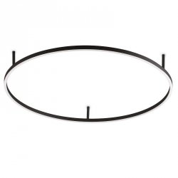 NOWOCZESNY CZARNY PLAFON OKRĄG RING 4000K LED IDEAL LUX ORACLE SLIM PL D90 341989