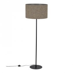 Lampa podłogowa stojąca abażurowa czarna minimalistyczna klasyczna ponadczasowa dekoracyjna VELLUM 16167 TK-LIGHTING