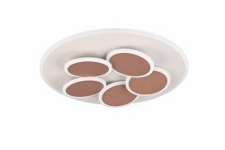 Designerska Lampa Sufitowa plafon LED 35W MANDALA TRIO 653210676 szara pilot w zestawie