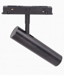 Reflektor do szynoprzewodu magnetycznego LED czarna tuba minimalistyczna nowoczesna regulowana On-Off M0011N MAXLIGHT