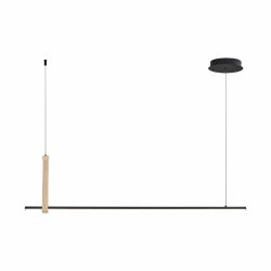 22806M-WOOD CLAUD LAMPA WISZĄCA CZARNA/BLACK