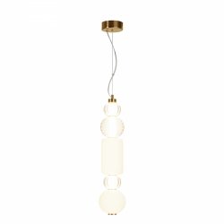 Minimalistyczna Złota Lampa Wisząca LED P069PL-L35G3K1 Maytoni Collar | 3000K 35W