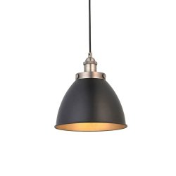 Lampa wisząca czarna metalowa retro klasyczna uniwersalna w stylu przemysłowym FRANKLIN 98750 ENDON 