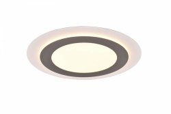 Nowoczesny Dekoracyjny srebrny Plafon LED MORGAN 641519207 TRIO pilot w zestawie