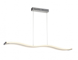 Lampa wisząca LED w kolorze chrom dekoracyjna falista listwa BERTONE AZ1290 Azzardo 