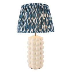 Lampka stołowa nocna ceramiczna abażurowa nowoczesna designerska dekoracyjna Bobble & Ikat 116392 ENDON 