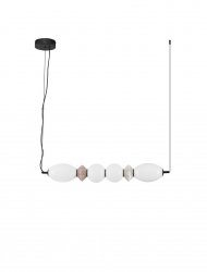 Nowoczesna lampa wisząca szklany klosz różne kształty designerska art deco LED możliwość ściemniania Luces Exclusivas