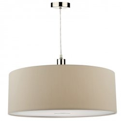 Nowoczesna Lampa Wisząca Abażurowa Szarobrązowy RONDA RON8629 DAR LIGHTING