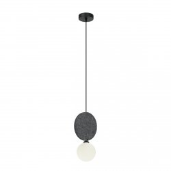 Nowoczesna lampa wisząca kula Andrea Italux PND-59779-1M-GR czarny/szary