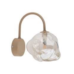 Kinkiet ścienny beżowy szklany dekoracyjny designerski nowoczesny nietuzinkowy LAVA 11152 TK-LIGHTING