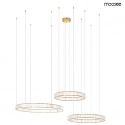 Kryształowa Złota Lampa Wisząca Glamour LIBERTY MSE1501100189 MOOSEE