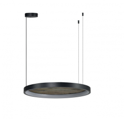 Designerska i nowoczesna lampa wisząca LED czarna KRYPTON 60 3-STEP CCT AZ6664 AZZARDO