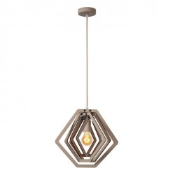 Drewniana Lampa Wisząca Nowoczesna MAURO 77489/01/41 LUCIDE