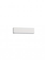 Kinkiet zewnętrzny LED aluminiowy biały prostokątny minimalistyczny nowoczesny podświetlający elewację IP65 Luces Exclusivas