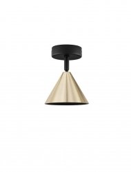 Plafon lampa sufitowa nowoczesny uniwersalny złoty trójkątny na wysięgniku aluminiowy regulowany możliwość ściemniania SALVADO LE45595 Luces Exclusivas