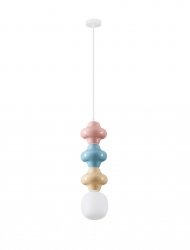 Designerska Lampa Wisząca z Ceramiki Kolorowa Luces Exclusivas VILROSA LE44565