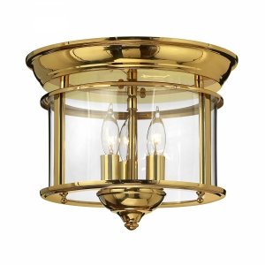 Plafon sufitowy w klasycznym stylu Hinkley Lighting Gentry HK-GENTRY-F-PB polerowany mosiądz