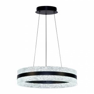 Lampa wisząca Italux Nelia PND-45283-BK Czarna Nowoczesna Wstęga LED Loft