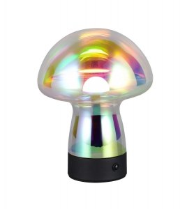 Lampka stołowa nocna LED szklana grzybek designerska nowoczesna dekoracyjna ściemnialna na komodę DOOLEY R54981153 Rl