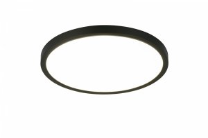 Czarny ściemnialny plafon sufitowy LED ze zmienną barwą światła DRACO R65891932 RL 