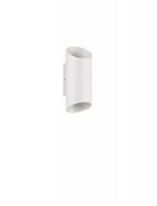 Kinkiet zewnętrzny LED aluminiowy biały tuba minimalistyczny nowoczesny podświetlający elewację IP54 BRISENO LE75206 Luces Exclusivas