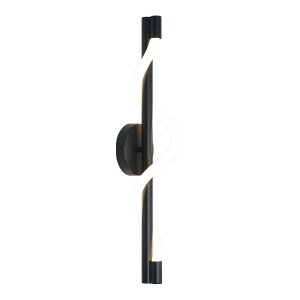 Czarny kinkiet ścienny LED CCT MELECA Light Prestige LP-2345/1W BK