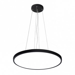 Czarna Nowoczesna Okrągła Lampa Wisząca LED CALVI PND-35263-480R-36W-BL ITALUX