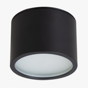 Lampa sufitowa natynkowa hermetyczna tuba spot sufitowy aluminium czarny KENDAL LP-6331/1SM IP65 BK Light Prestige