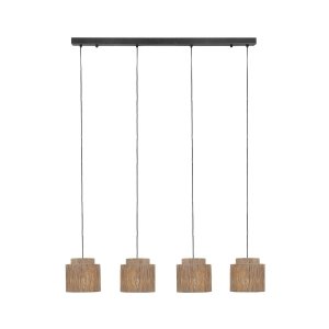 Naturalna lampa wisząca w stylu boho abażur z juty SMILLA 366800436 TRIO