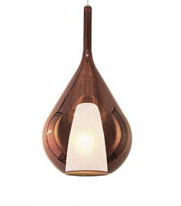 Szklana miedziana lampa wisząca nowoczesna designerska salonowa dekoracyjna Kalique sp1-3 d28 359779 Ideal Lux 