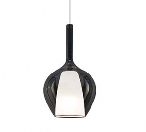 Szklana dymiona lampa wisząca nowoczesna designerska salonowa dekoracyjna Kalique sp1-1 d18 359861 Ideal Lux 