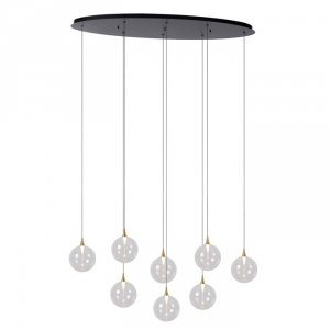 Nowoczesna Lampa Wisząca LED Szklane Klosze Kule GISELA 13494/29/60 LUCIDE