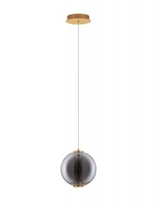 Elegancka Lampa Wisząca Kula z Ciemnego Szkła Luces Exclusivas MORROS LE44489