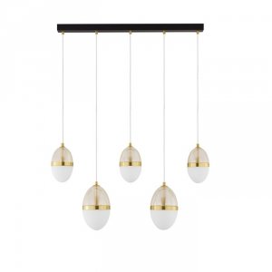 Nowoczesna Złota Lampa Wisząca LED ARENA LE44332 LUCES EXCLUSIVAS