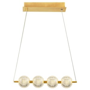 Lampa wisząca kule złote Glamour Brillant LED CCT LP-3303/4L GD Light Prestige