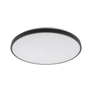 Czarny Okrągły Plafon Sufitowy Do Łazienki IP44 Nowodvorski Lighting 10974 AGNES ROUND LED PRO Black 32W 4000K