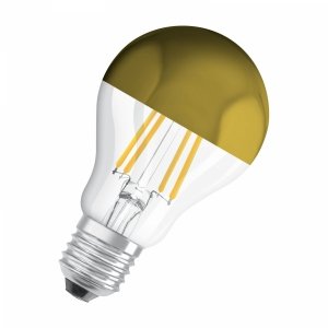 Żarówka dekoracyjna mirror złoty E27 Classic LED 4W 400lm ciepła Osram złoty błyszczący 