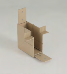 Złącze ściana-sufit beżowe do szynoprzewodu magnetycznego jednofazowego podtynkowego AZZARDO BETA TRACK MAGNETIC 57 230V GIPS1 AZ7329 