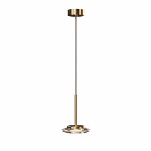 Nowoczesna Lampa wisząca Lunaris 6W Maxlight P0649 Złota 