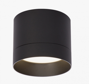 Nowoczesna oprawa sufitowa natynkowa tuba spot sufitowy aluminium czarny KENDAL  LP-6331/1SM L BK Light Prestige