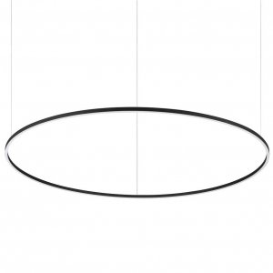 NOWOCZESNA LAMPA WISZĄCA RING LED CZARNY OKRĄG IDEAL LUX 342160 ORACLE SLIM D150 ROUND 2700K